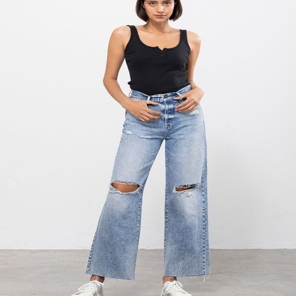 Logan Medium Wash Super Soft Dad Jean 32